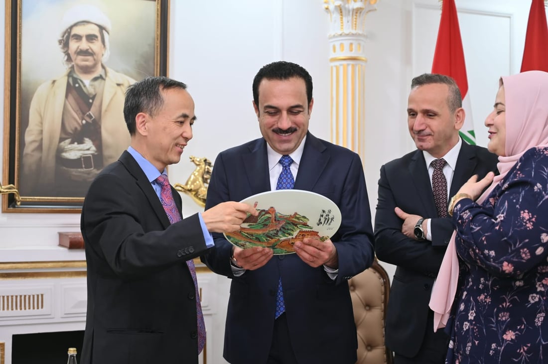 فيزا الصين لمواطني كردستان قريباً وحديقة عصرية بأربيل.. لقاء بين المحافظ والقنصل