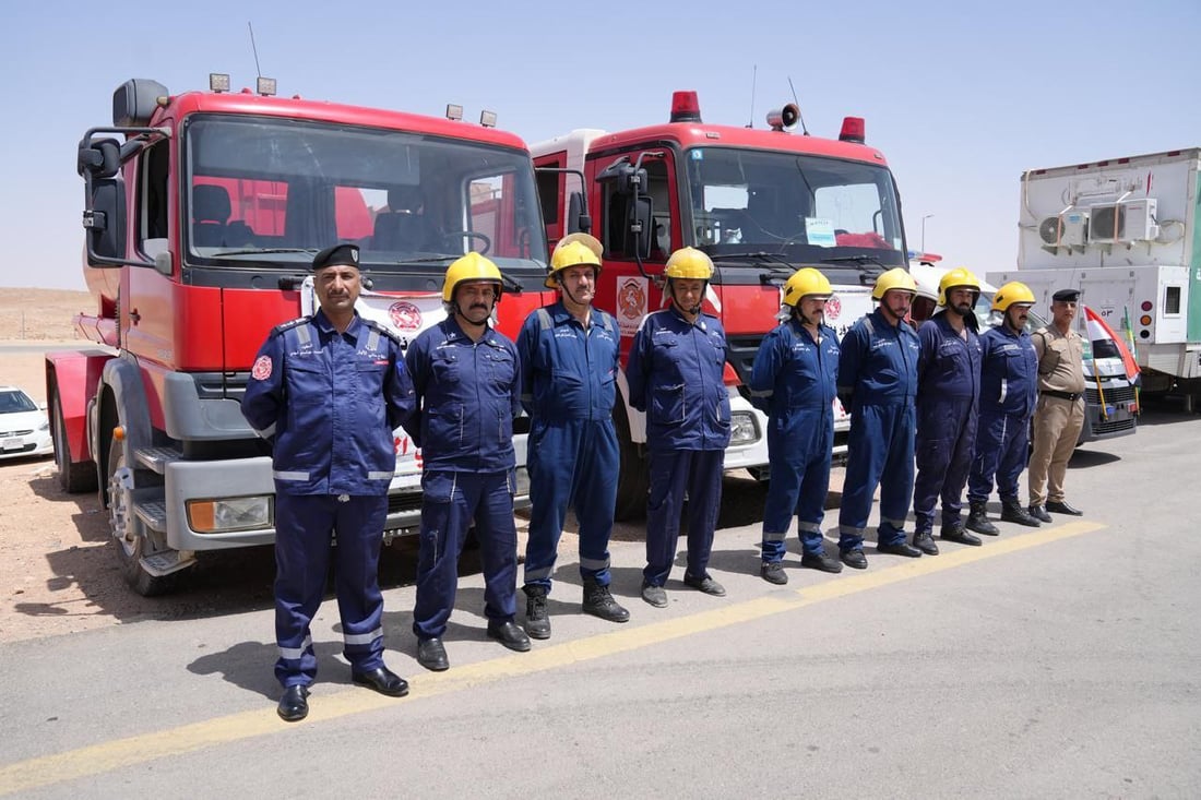 صور من منفذ عرعر: تفويج أولى رحلات الحج البرية إلى السعودية