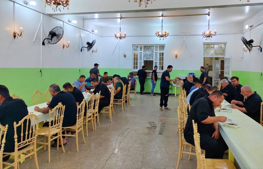 صور: كل المواكب ستغادر إلا موكب الحبوبي.. دائم الوجود بين الكوت والحلة