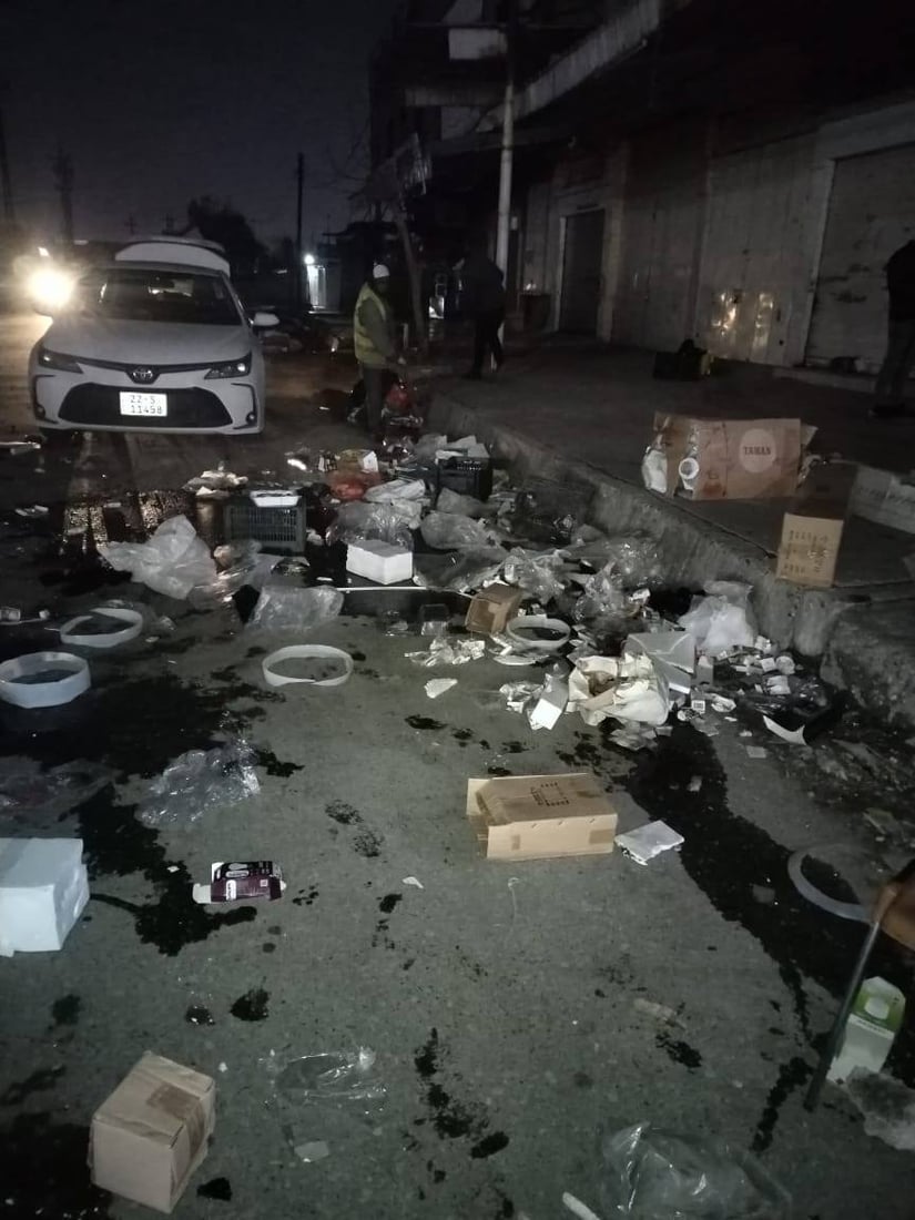 ژینگەپارێزان ناو بازاڕی هەولێریان پوخت و خاوێن کردەوە