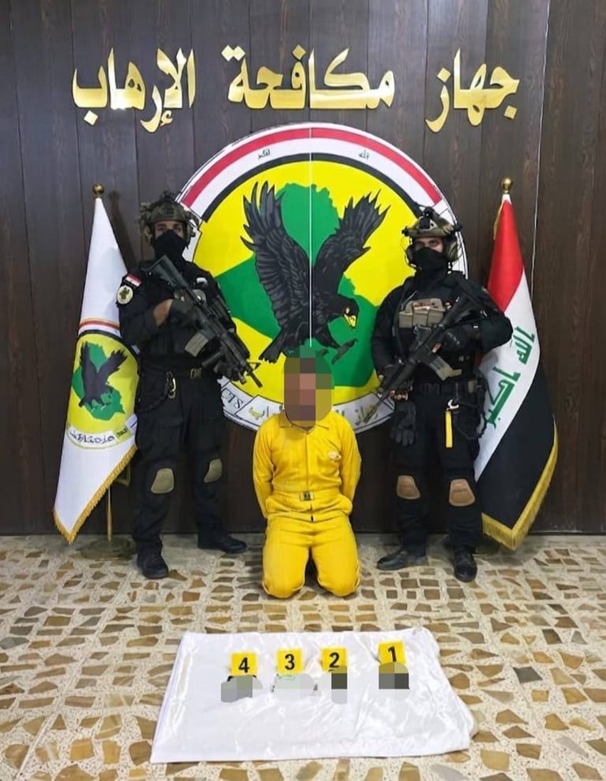 عملية مشتركة بين المخابرات ومكافحة الإرهاب تسفر عن اعتقال داعشي في السليمانية