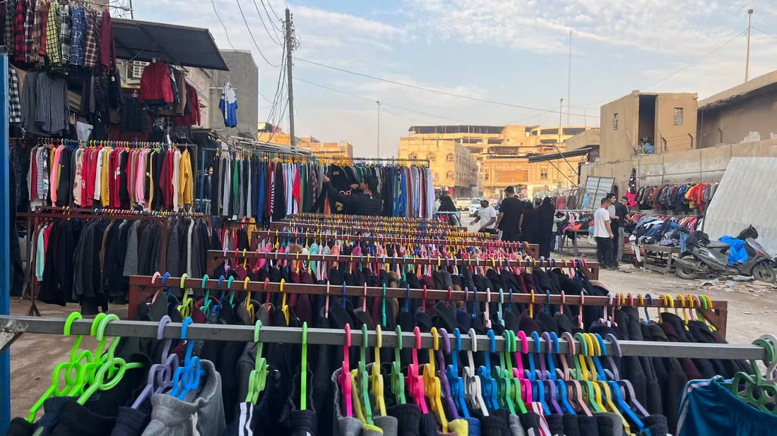 Second-hand winter clothes market in Basra offers global brands at bargain prices