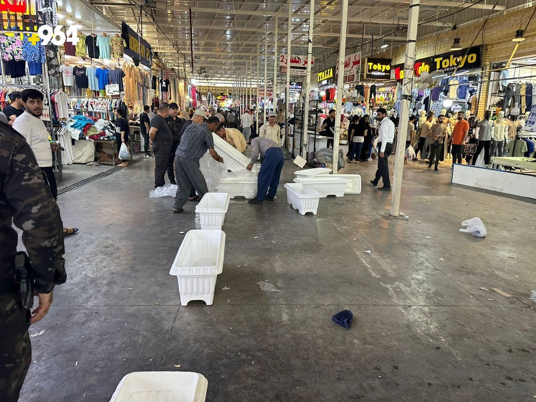 قەرەباڵغیی بازاڕی لەنگەی هەولێر چارەسەر دەکرێت