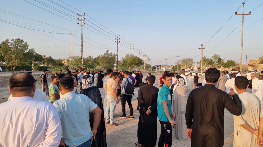 متظاهرون في القرنة يتوعدون بغلق القائمقامية احتجاجاً على اعتقال أحد الناشطين