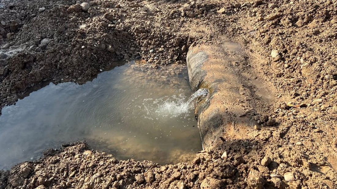 لە کاتی گەڕان بۆ تەرمی منداڵەکەی کەلار بۆریيەک شکاوە و  14 گەڕەکی بێ ئاو کردوە