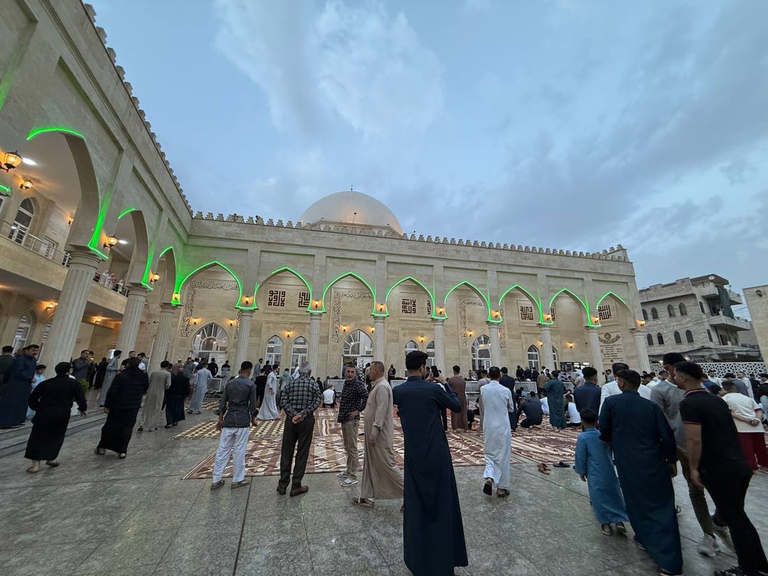 964 غطت صلوات العيد في كل العراق والختام من جامع النبي شيت بأيمن الموصل