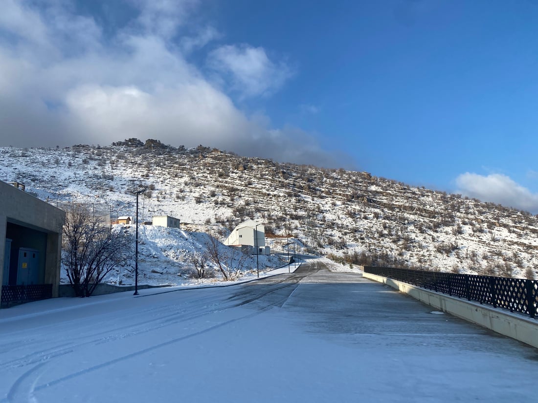 صور: جبل كورك في أربيل يكتسي بالثلوج