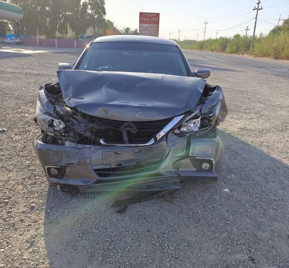 دوو ئۆتۆمبێل پێکیاندادا و پێنج کەس برینداربوون