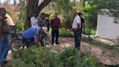 صور: الجيش يبدأ بتشجير السيطرات ونقاط التفتيش بشتلات من بلدية السعدية