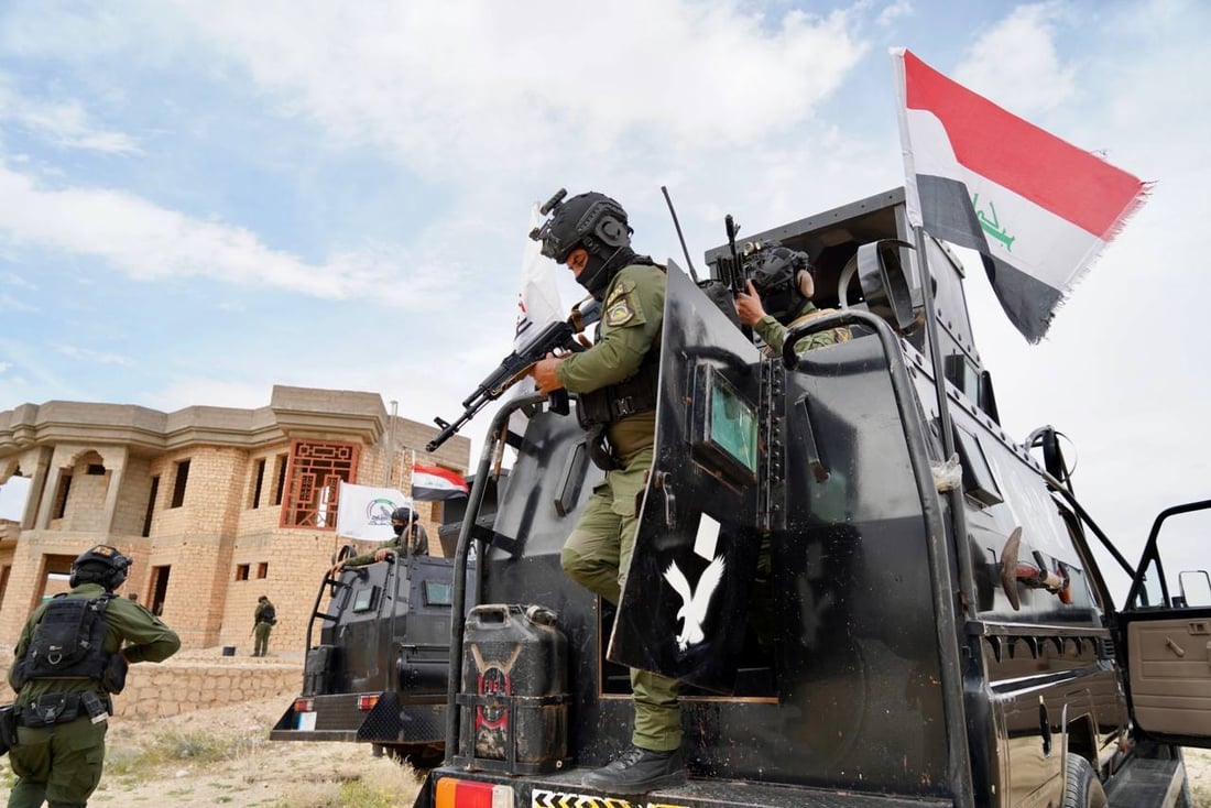 صور: أمن الحشد يرفع حالة الجهوزية بتمارين تعبوية في الأنبار
