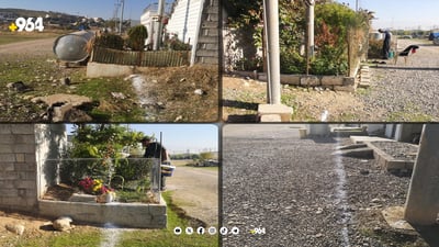 باخچە و تانکی لاببەن تۆڕی ئاوتان بۆ رادەکێشن