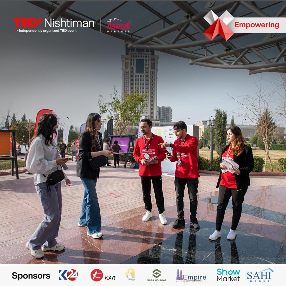 المشاركون في “تيديكس أربيل” يباشرون بإلقاء كلماتهم