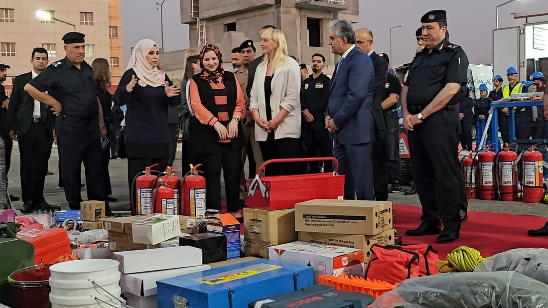 رێكخراوێكی ئەڵمانی پێداویستی بەرگریی شارستانیی هەولێر دابین دەكات