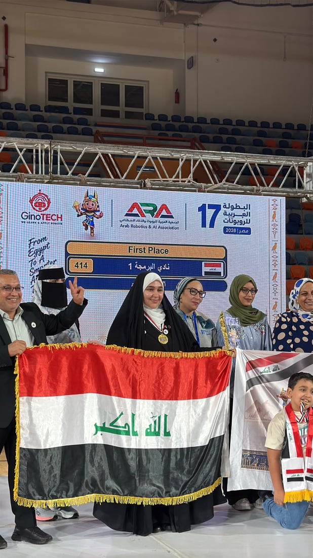 روبوتات العراق تكتسح العرب.. نادي “أبدع” يحصد ثالث لقب على التوالي من مصر