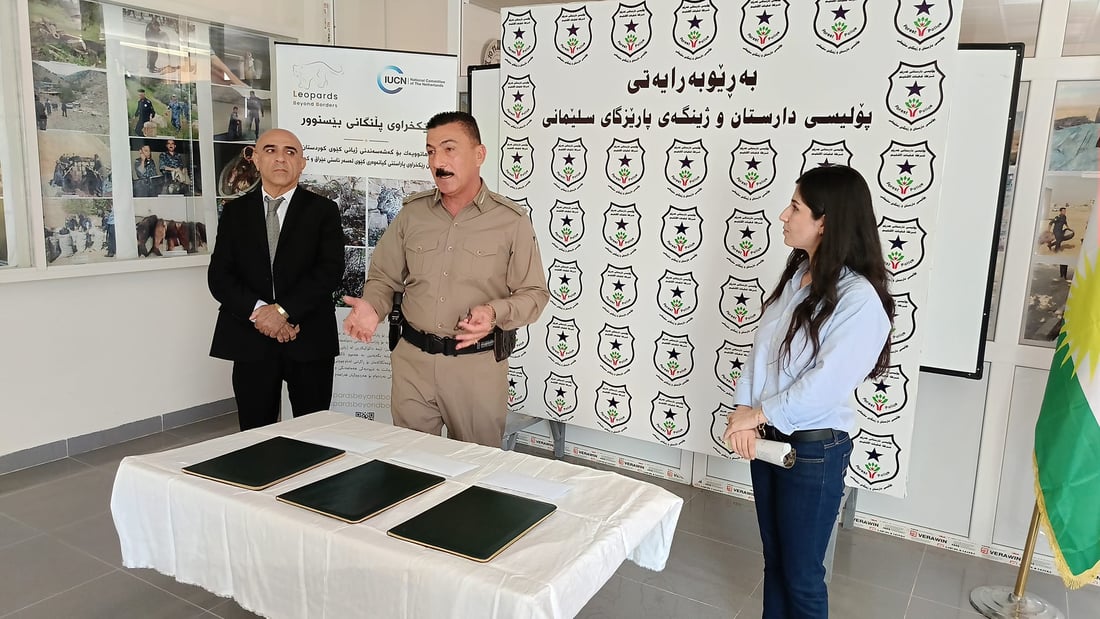 خەڵاتی پێشمەرگەی دارستان بە پۆلیسێکی دارستانی قەرەداغ بەخشرا