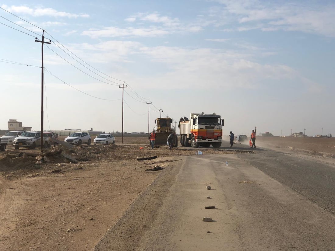 سنجار: “تبليط” الشارع الرئيسي من جيوب الأهالي