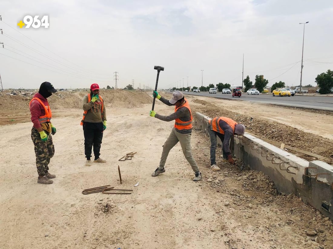 صور من مدخل بغداد: طريق “السكران” آمن ولائق وسريع.. أعمال صب الجسور انتهت