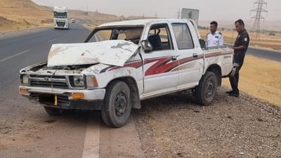 شۆفێرێکى پیکاب گیانى لەدەستدا؛ لە رووداوێکى وەرگەڕان