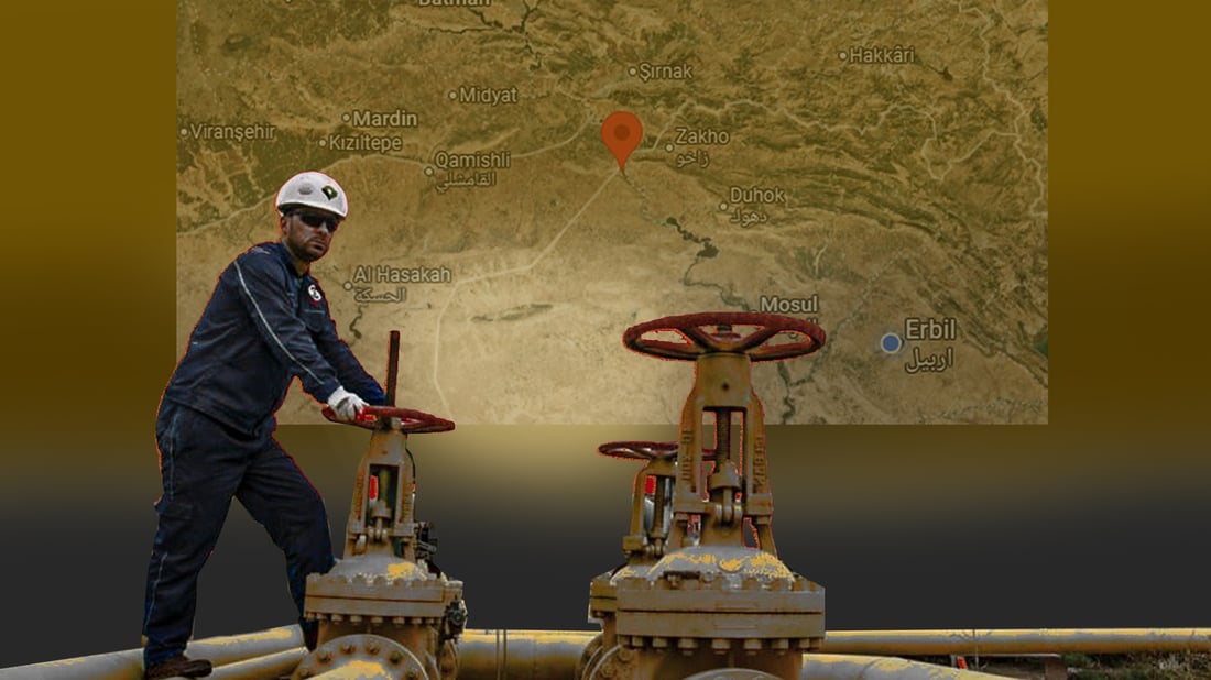 تەنێک بە ئاگرەوە کەوتووەتە ناو سەوزایی یەکێک لە شەقامەکانی هەولێر