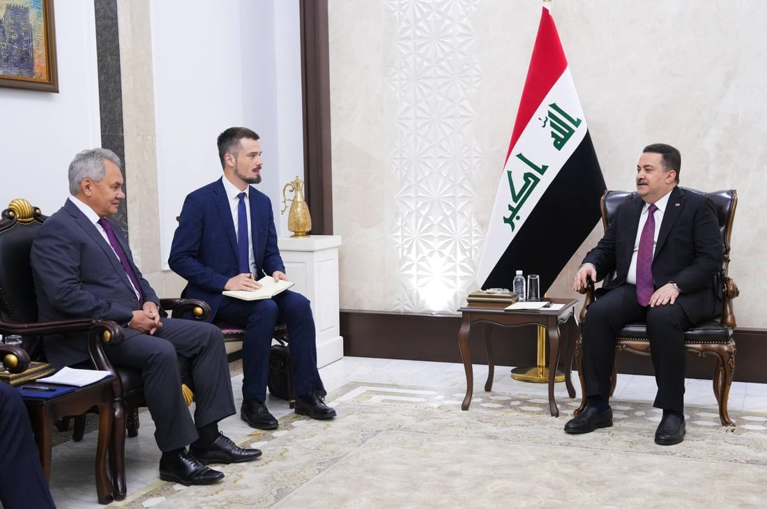 Al-Sudani, Russia’s Shoigu discuss bilateral relations, regional stability