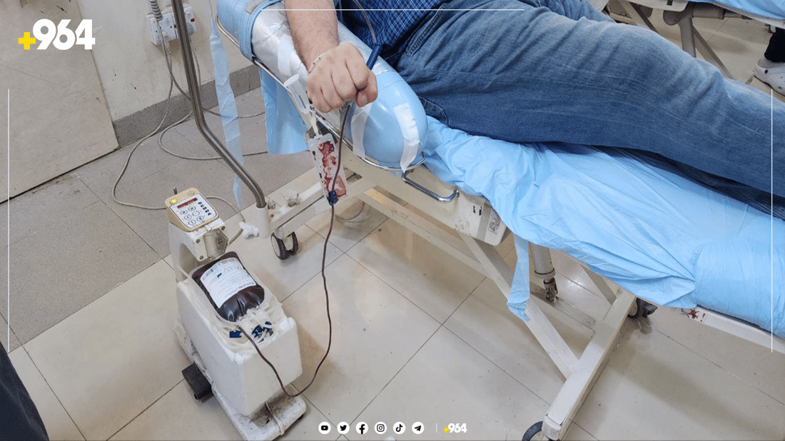 بۆ خوێنبەخشین لە هەولێرەوە چوونە کەرکوک