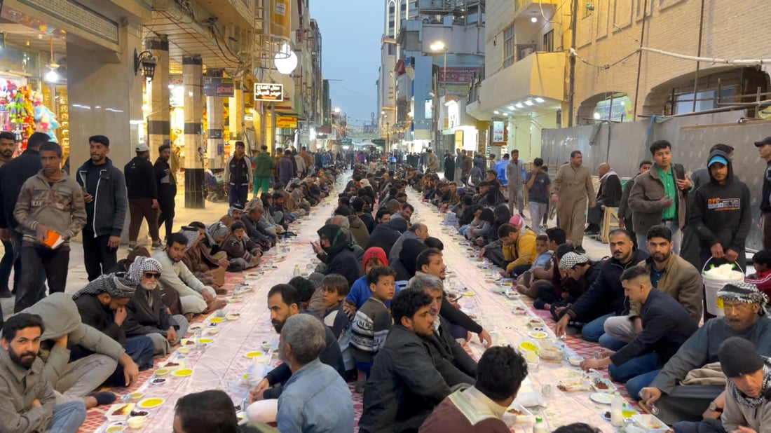 Najaf iftar service doubles daily meals for shrine visitors