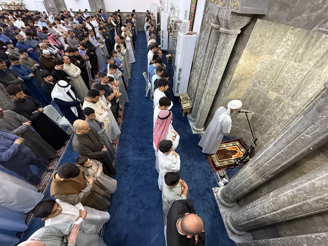 964 غطت صلوات العيد في كل العراق والختام من جامع النبي شيت بأيمن الموصل