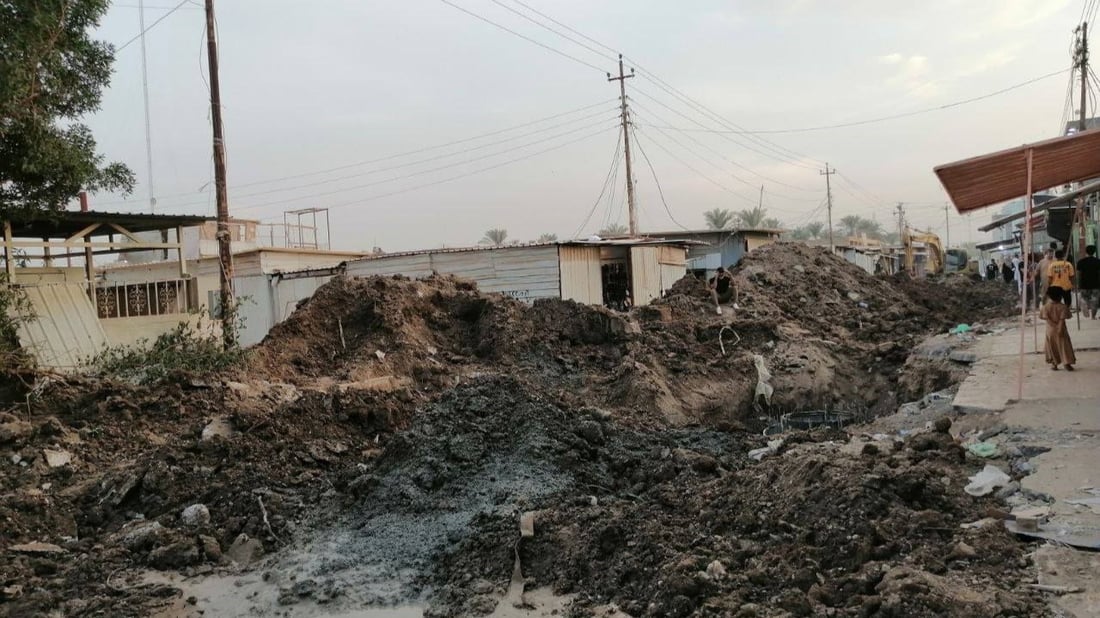 صور من الطارمية: باعة سوق الخير لا يطيقون صبراً.. متى تنتهي أعمال المجاري؟