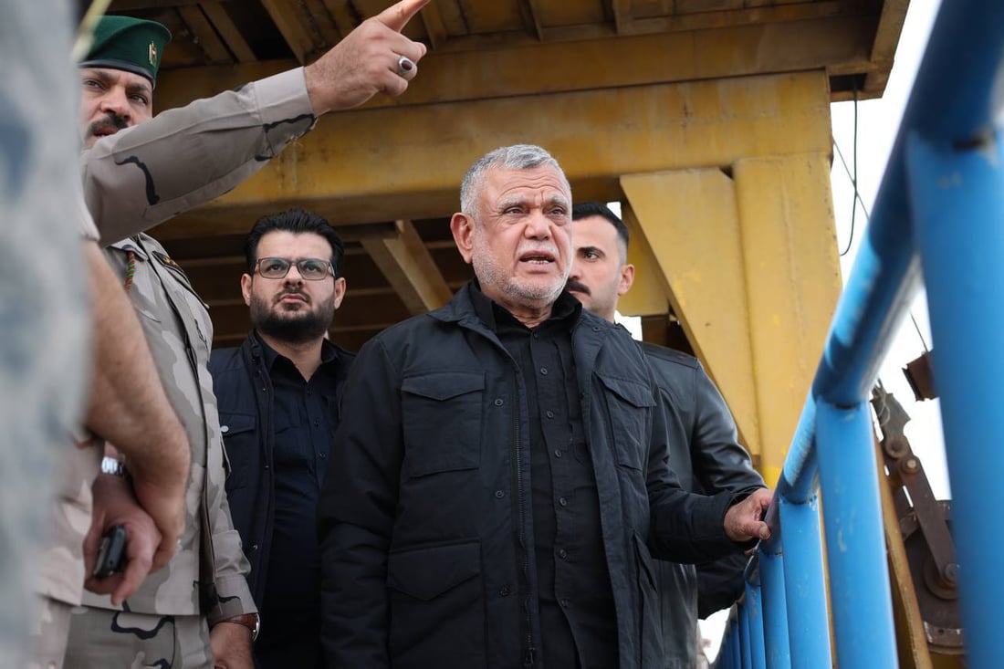 صور: هادي العامري يرافق الجيش والحشد لتفقد حدود ديالى الإدارية