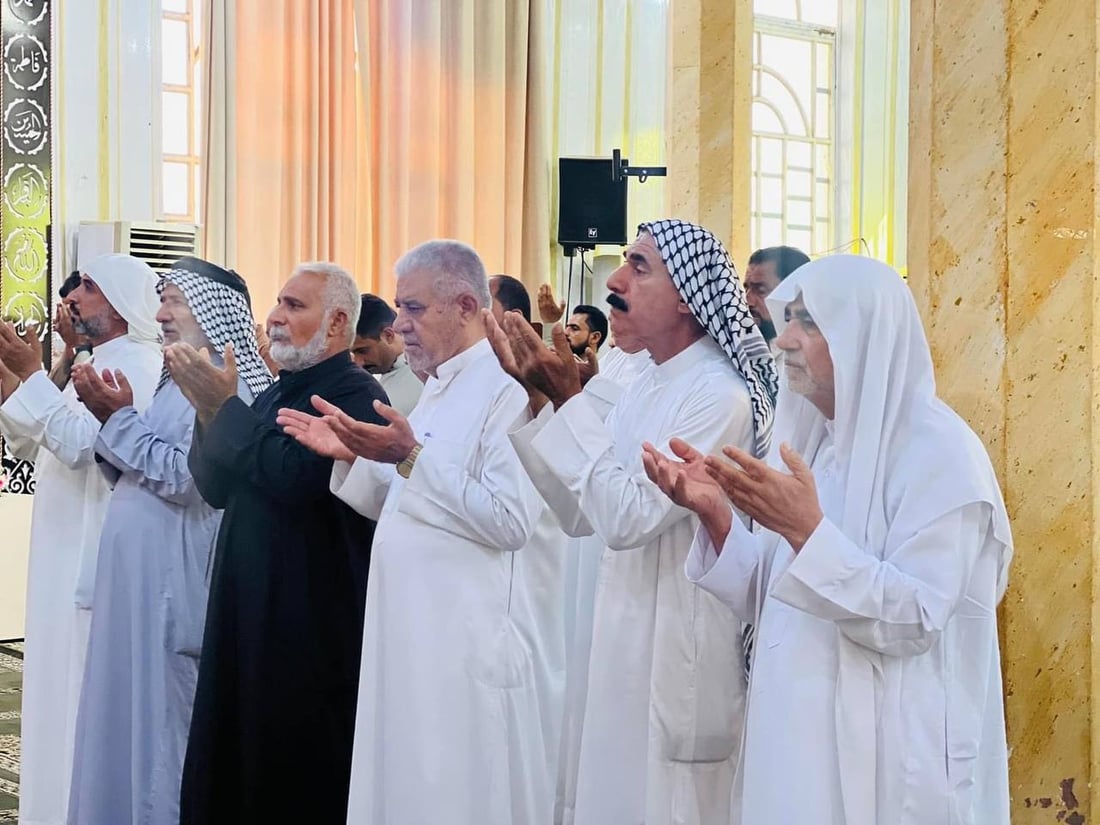 صور من صلاة العيد الموحدة في مسجدي الأبلّة والرسول الأعظم وسط وشمال البصرة