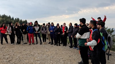 ئەم بەیانیە مامۆستایان و خوێندکارانی زانکۆی سلێمانی لە گۆیژە بوون