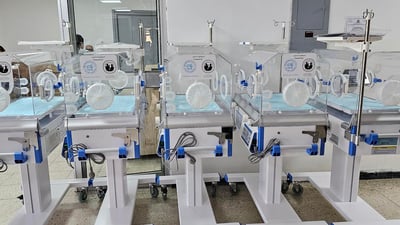 نەخۆشخانەی منداڵانی راپەرین بووە خاوەنی 15 ئامێری ئینکوبێتەر