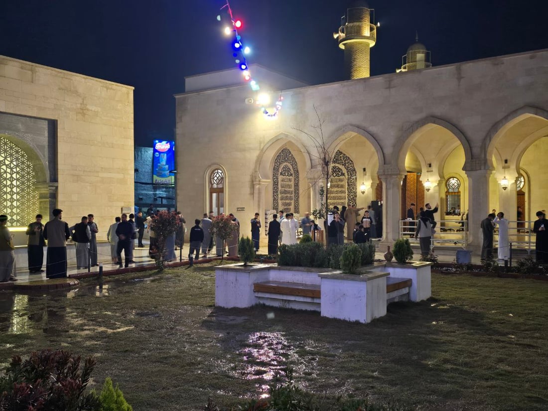 جامع النوري الكبير في الموصل يقيم أول صلاة عيد بعد إعادة إعماره