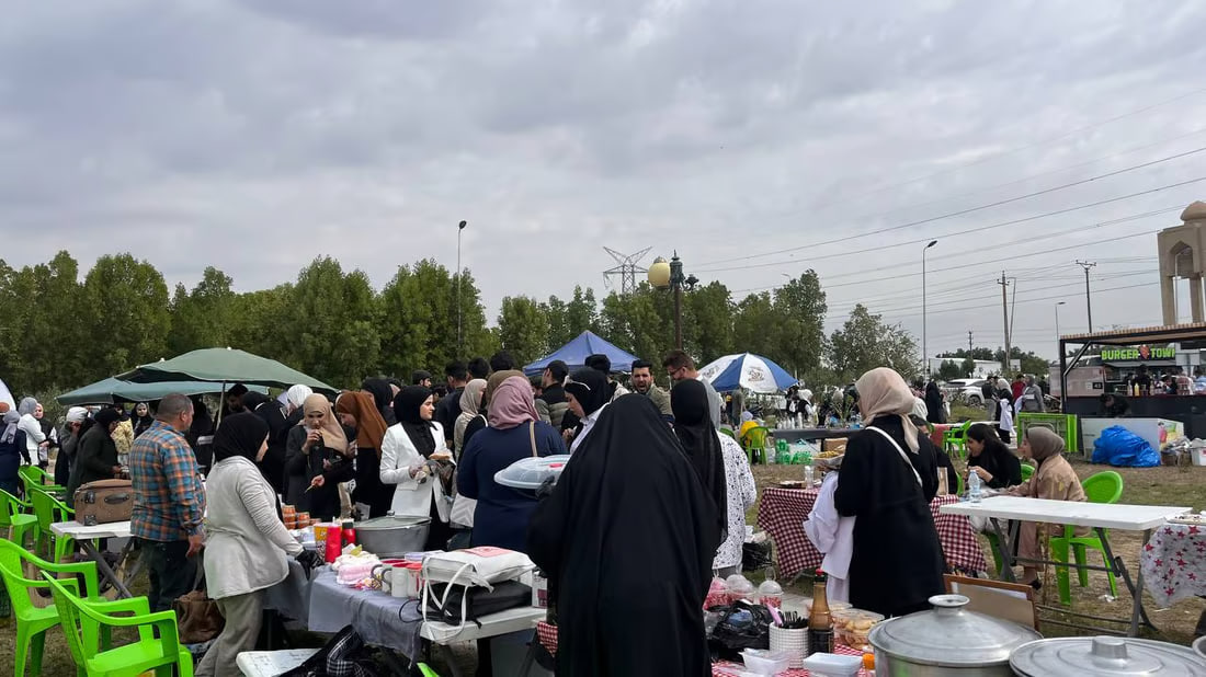 Basra university petroleum engineers society hosts charity bazaar