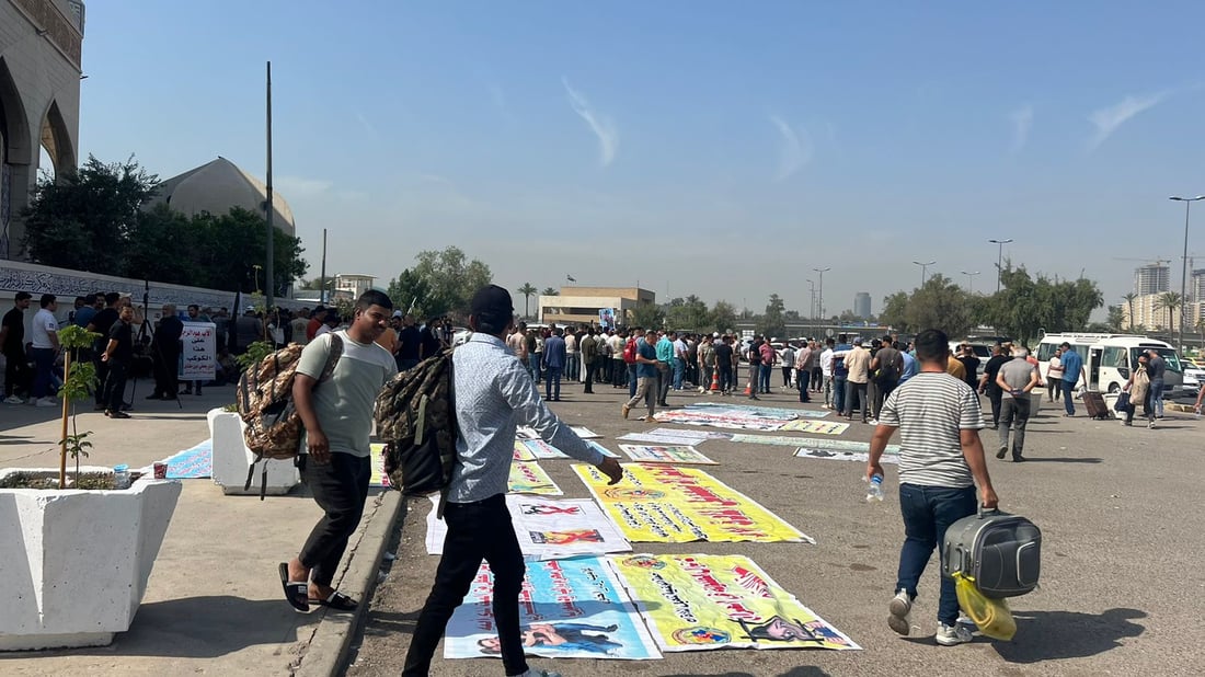 صور من وقفة اليوم قرب جامع بنيّة: يحتجون منذ سنوات ضد قانون حضانة أطفال المطلقين