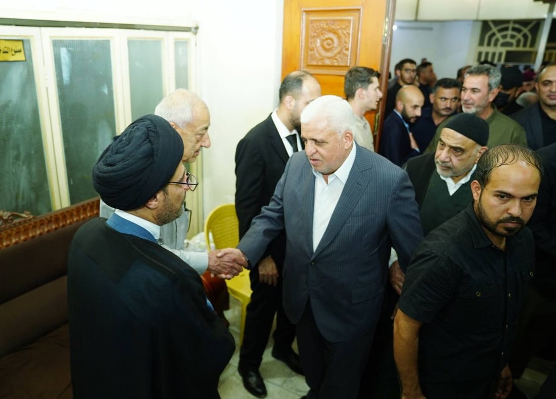 صور: أبو فدك والفياض يعزيان عادل عبد المهدي بوفاة ابن أخيه