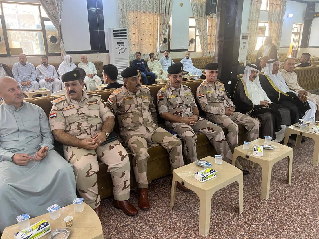صور: حسين علاوي يرافق ضباط الجيش لتقديم التعازي إلى عائلة المقدم ليث الحيالي
