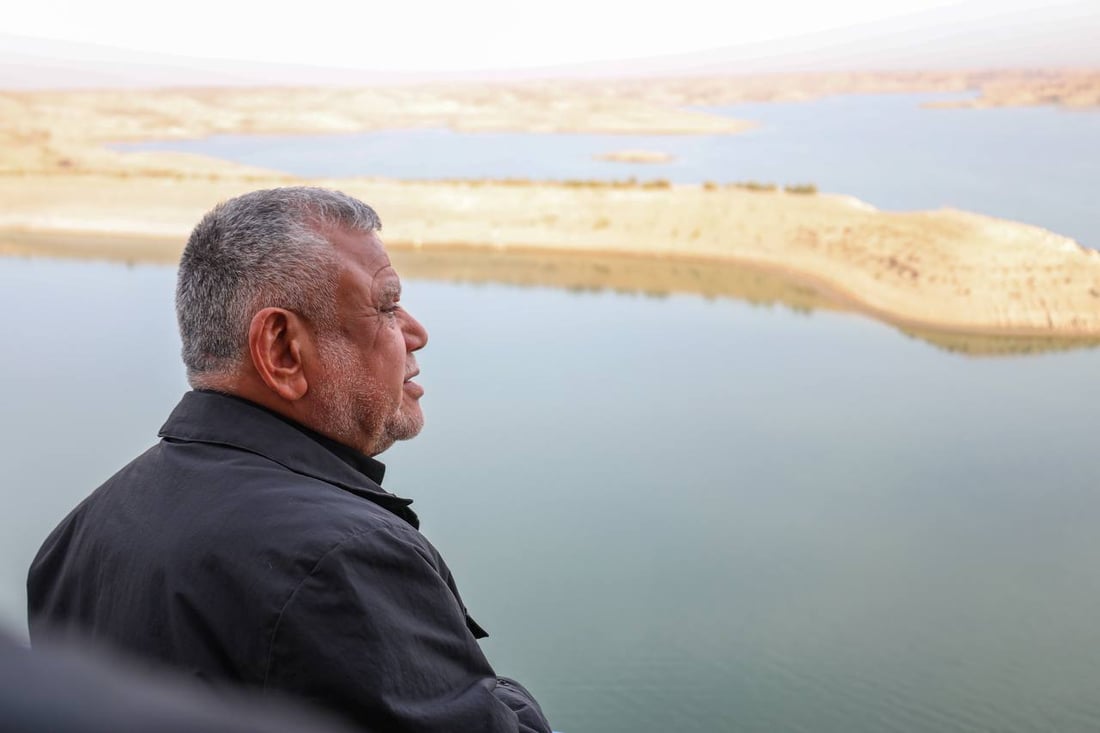 صور: هادي العامري يرافق الجيش والحشد لتفقد حدود ديالى الإدارية