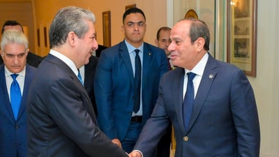 Masrour Barzani, el-Sisi agree on security coordination in Egypt meeting