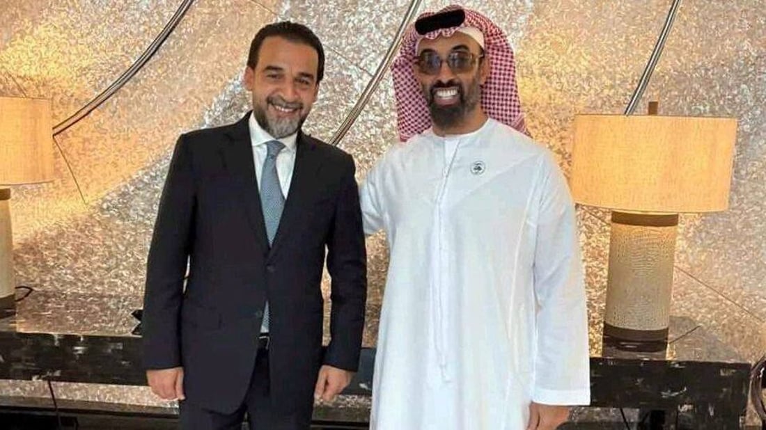 الحلبوسي في الإمارات ولقاء مع طحنون بن زايد حول التطورات السياسية
