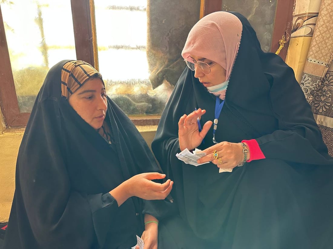 صور: الديوانية تبحث عن الأرامل والمطلقات لشمولهن برواتب الحماية الاجتماعية