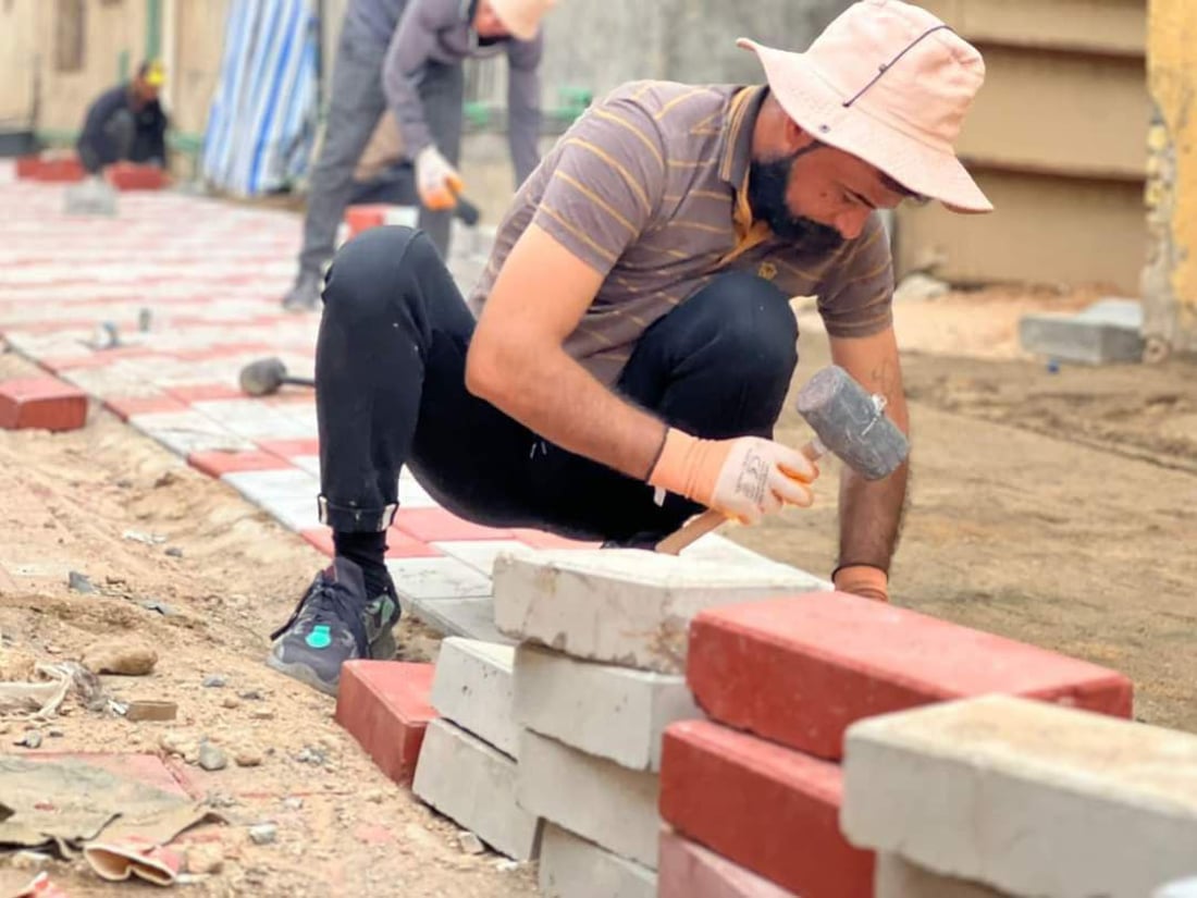 صور من الهندية: تبليط الحمداني اكتمل والأشجار على طول الجزرة حتى شارع طويريج