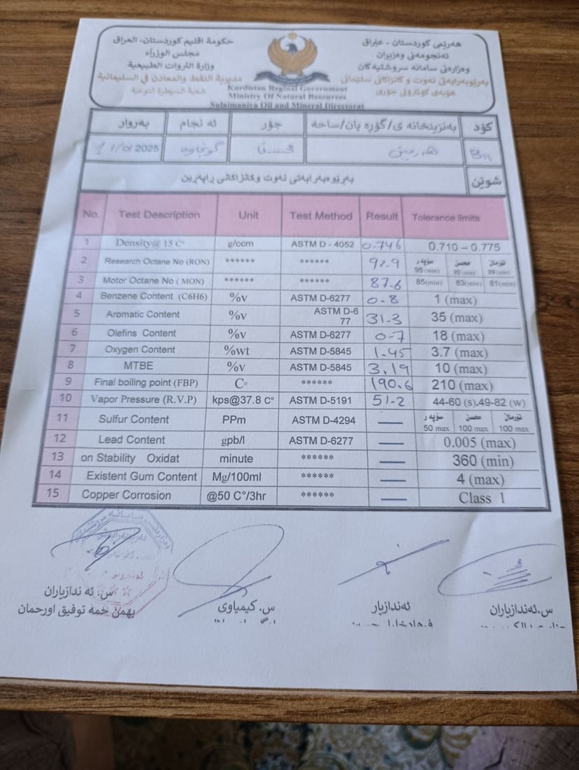  قایمقامیەتی پشدەر: سەرجەم جۆرەکانی بەنزین لە بەنزینخانەکانی سنوورەکە گونجاون