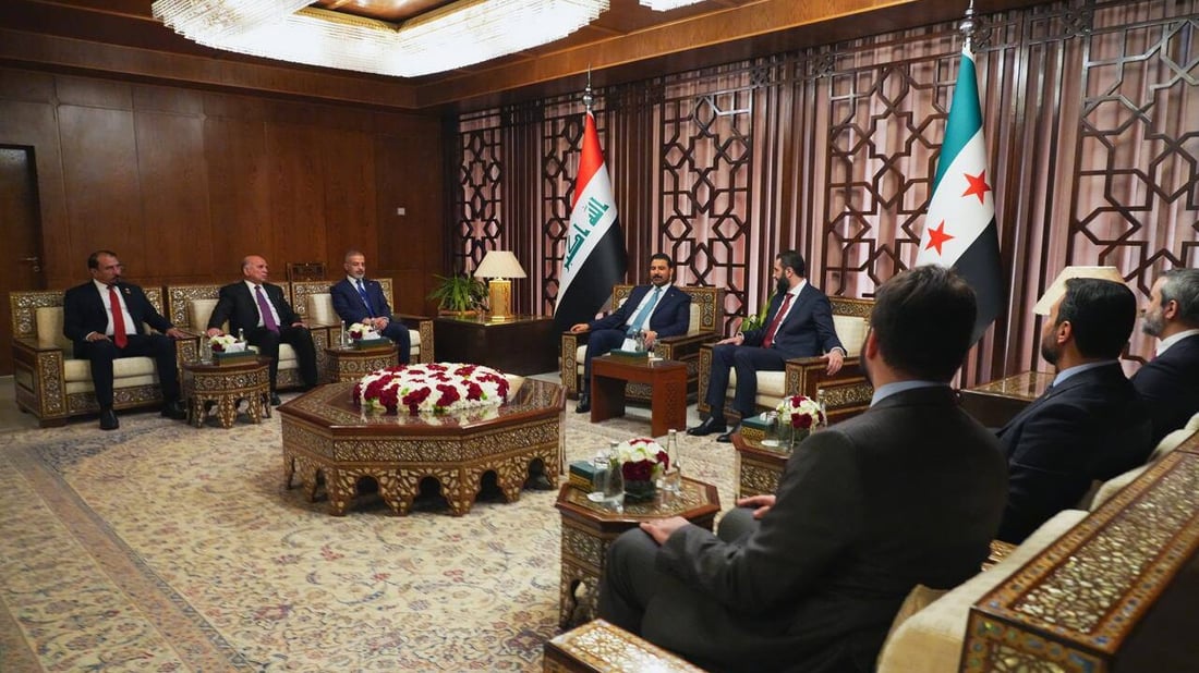 Zaidi and Sharaa discuss 2 million-barrel Iraqi oil pipeline to Baniyas