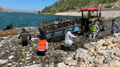 بەنداوی دەربەندیخان لە پاشماوەی زبڵ و خاشاک خاوێن دەکرێتەوە