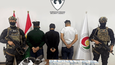  سێ بازرگانی ماددەی هۆشبەر دەستگیرکران 