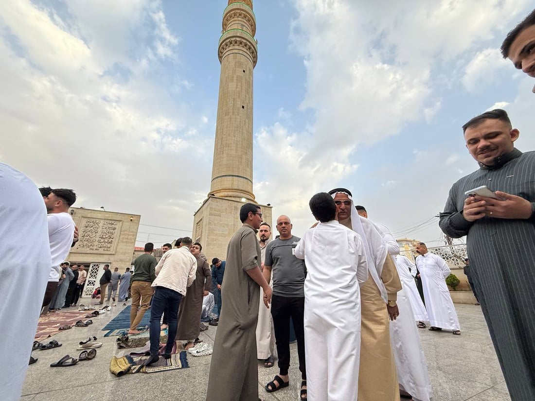 964 غطت صلوات العيد في كل العراق والختام من جامع النبي شيت بأيمن الموصل