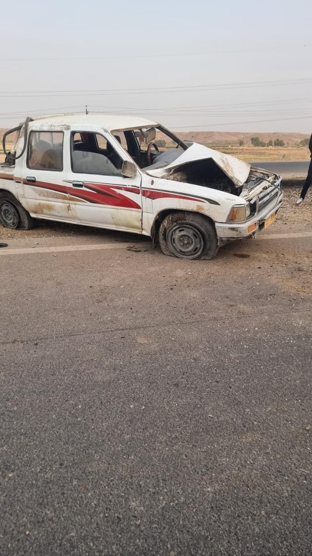 شۆفێرێکى پیکاب گیانى لەدەستدا؛ لە رووداوێکى وەرگەڕان