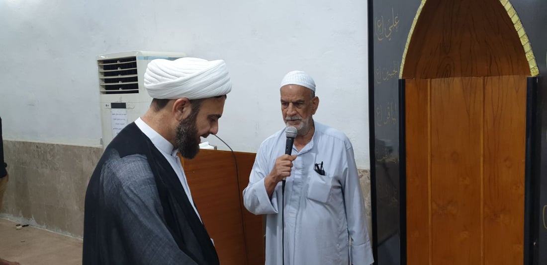 صور من صلاة العيد في مسجد الزهراء وسط حمرين