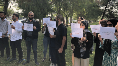 Healthcare volunteers in Kurdistan Region demand permanent employment